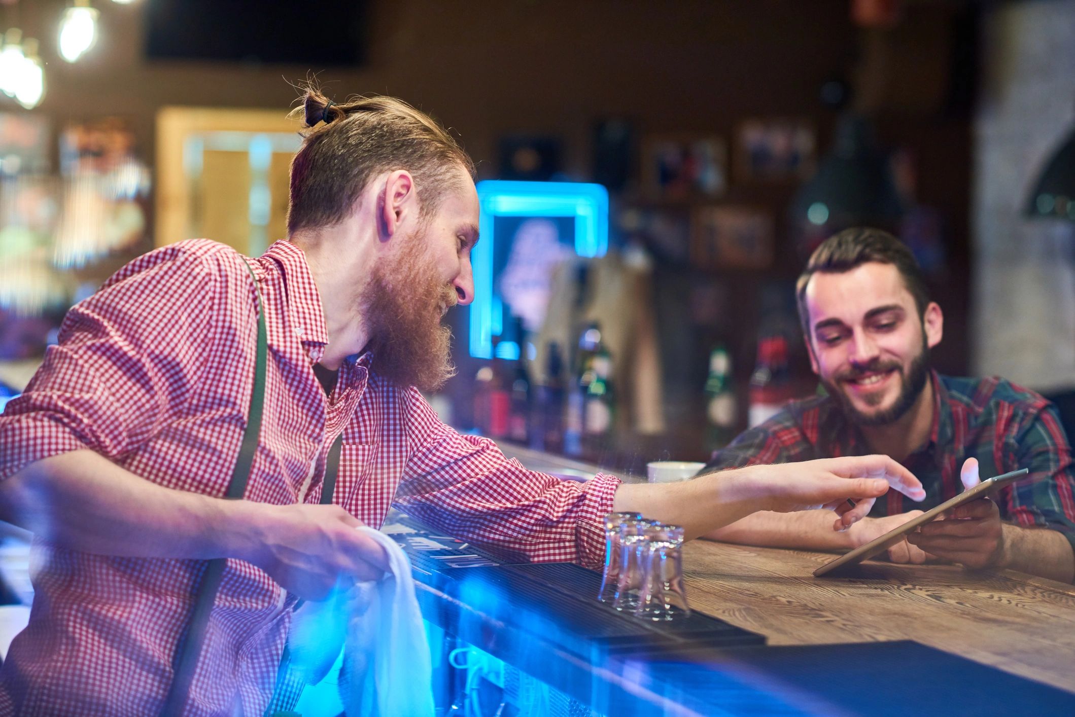 Mixologist preparing a cocktail